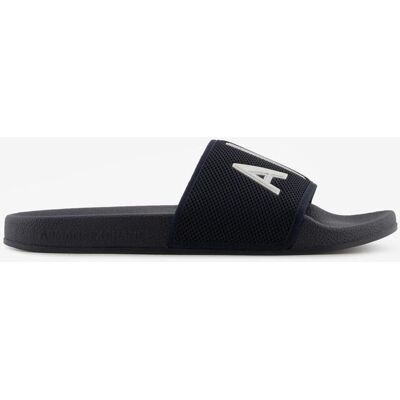 Chanclas Armani Exchange AX Logo azul blanco - 46 Chanclas Armani Exchange AX Logo azul blanco - 46
