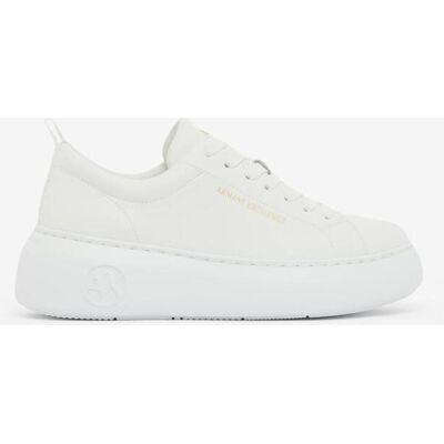 Zapatillas Armani Exchange Technical Fabric Platform blanco puro mujer - 40 Zapatillas Armani Exchange Technical Fabric Platform blanco puro mujer - 40