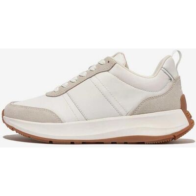 Zapatillas FitFlop F-Mode Flow Leather blanco puro mujer - 36 Zapatillas FitFlop F-Mode Flow Leather blanco puro mujer - 36