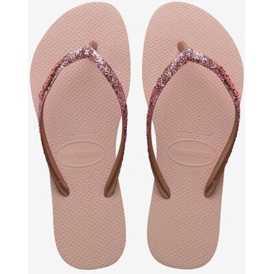 Chanclas Havaianas Slim Glitter II rosa dorado mujer - 35-36 Chanclas Havaianas Slim Glitter II rosa dorado mujer - 35-36