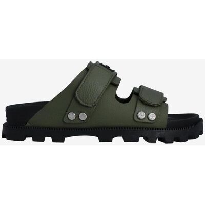 Sandalias Hunter Vegan Synthetic Logo verde negro - 38 Sandalias Hunter Vegan Synthetic Logo verde negro - 38