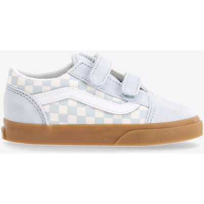 Zapatillas Vans Old Skool Sidestripe azul claro blanco bebé - 24 Zapatillas Vans Old Skool Sidestripe azul claro blanco bebé - 24