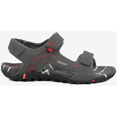 Sandalias Chiruca Jerez gris oscuro rojo - 45 Sandalias Chiruca Jerez gris oscuro rojo - 45