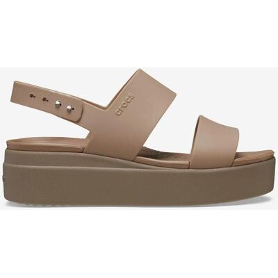 Sandalias Crocs Brooklyn Low Wedge beige mujer - 39-40 Sandalias Crocs Brooklyn Low Wedge beige mujer - 39-40