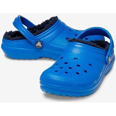 Crocs Classic Lined Clog T azul infantil - 20-21 Crocs Classic Lined Clog T azul infantil - 20-21