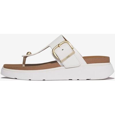 Sandalias FitFlop Gen-FF Buckle Leather blanco mujer - 39 Sandalias FitFlop Gen-FF Buckle Leather blanco mujer - 39
