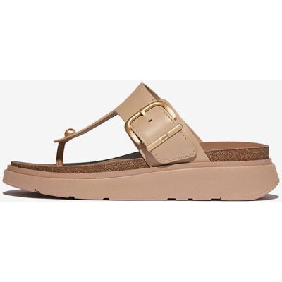 Sandalias FitFlop Gen-FF Buckle Leather Toe-Post beige claro mujer - 37 Sandalias FitFlop Gen-FF Buckle Leather Toe-Post beige claro mujer - 37