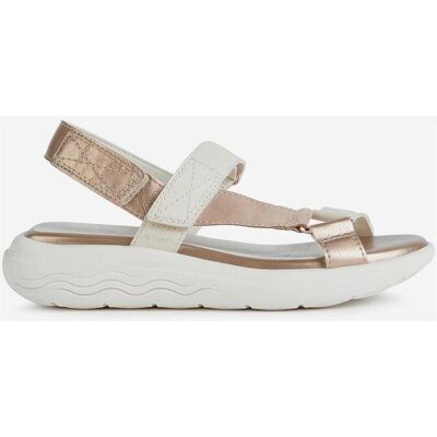 Sandalias Geox Spherica EC5W Napa blanco cobre brillante mujer - 36 Sandalias Geox Spherica EC5W Napa blanco cobre brillante mujer - 36