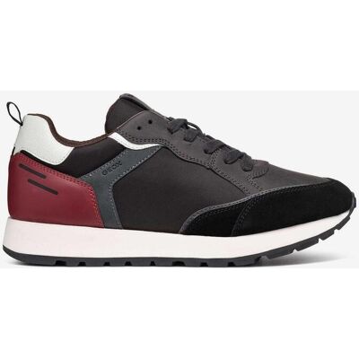 Zapatillas Geox Partenio negro puro rojo - 41 Zapatillas Geox Partenio negro puro rojo - 41