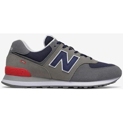 Zapatillas New Balance 574 gris asfalto azul oscuro rojo - 41.5 Zapatillas New Balance 574 gris asfalto azul oscuro rojo - 41.5