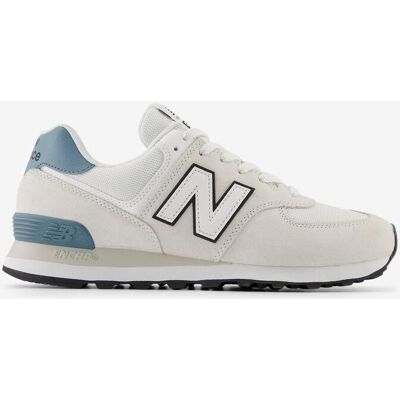 Zapatillas New Balance 574 blanco crema azul claro - 42 Zapatillas New Balance 574 blanco crema azul claro - 42