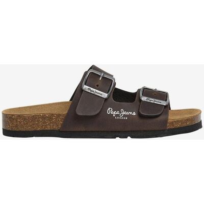 Sandalias Pepe Jeans Bio Double Kansas marrón júnior - 33 Sandalias Pepe Jeans Bio Double Kansas marrón júnior - 33