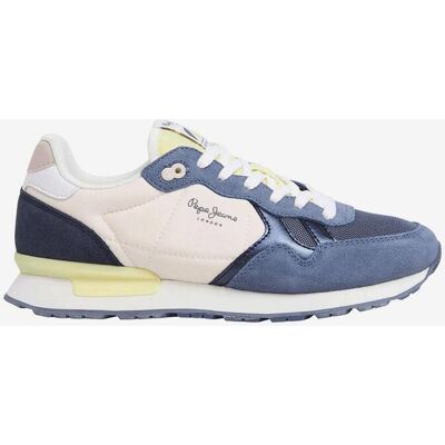 Zapatillas Pepe Jeans Brit Camp azul amarillo mujer - 36 Zapatillas Pepe Jeans Brit Camp azul amarillo mujer - 36