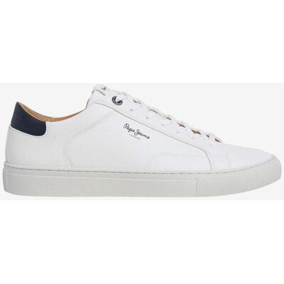 Zapatillas Pepe Jeans Joe Basic blanco azul marino mujer - 44 Zapatillas Pepe Jeans Joe Basic blanco azul marino mujer - 44