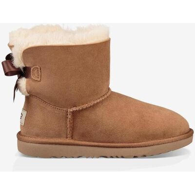 Botas UGG Mini Bailey Bow marrón beige niña - 32.5 Botas UGG Mini Bailey Bow marrón beige niña - 32.5