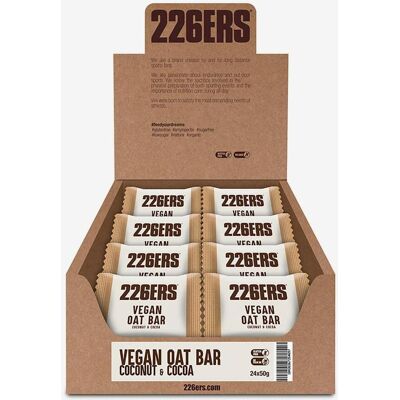 Barrita energética 226ERS Vegan Oat sabor coco y chocolate 50 g (24 unidades) Barrita energética 226ERS Vegan Oat sabor coco y chocolate 50 g (24 unidades)