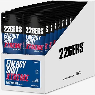 Gel energético 226ERS Energy Shot Xtreme Cafeína sabor blue energy Gel energético 226ERS Energy Shot Xtreme Cafeína sabor blue energy