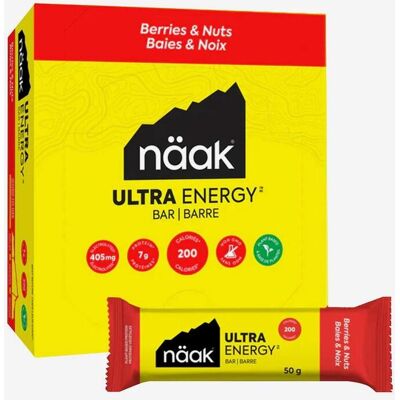 Barrita Näak Ultra Energy sabor berry - Bar energética Barrita Näak Ultra Energy sabor berry - Bar energética