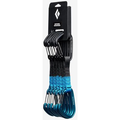 Pack 6 cintas exprés Black Diamond Hotwire Quickpack 12 cm negro azul Pack 6 cintas exprés Black Diamond Hotwire Quickpack 12 cm negro azul