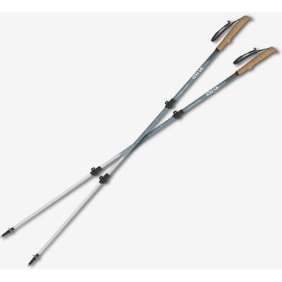 Bastones Silva Trekking Alu Telescopic 140 azul gris amarillo Bastones Silva Trekking Alu Telescopic 140 azul gris amarillo