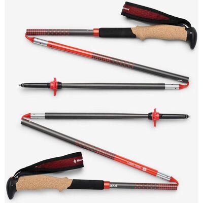 Bastones Black Diamond Pursuit Carbon Z negro rojo - 110 cm - Bastones de trekking Bastones Black Diamond Pursuit Carbon Z negro rojo - 110 cm - Bastones de trekking