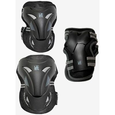 Set protectores KRF Urban negro gris - L Set protectores KRF Urban negro gris - L