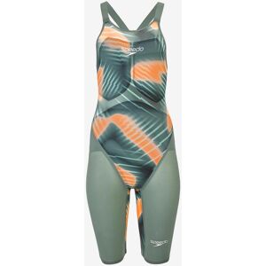 Bañador Speedo Fastskin LZR Pure Valor 2.0 Openback verde caña naranja mujer - 18 Bañador Speedo Fastskin LZR Pure Valor 2.0 Openback verde caña naranja mujer - 18