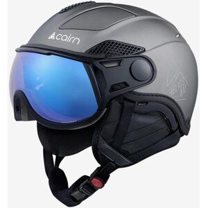 Casco Cairn Helios Leather gris con lente fotocromática Evolight NXT azul - 53-55 Casco Cairn Helios Leather gris con lente fotocromática Evolight NXT azul - 53-55