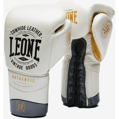 Guantes Leone 1947 Authentic 2 blanco amarillo negro - 12 Guantes Leone 1947 Authentic 2 blanco amarillo negro - 12