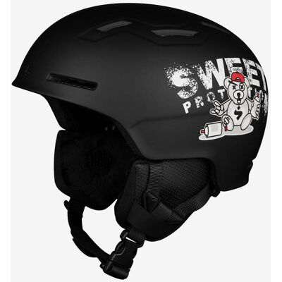 Casco Sweet Protection Winder - Negro Oscuro Teddy - Casco de esquí infantil Casco Sweet Protection Winder - Negro Oscuro Teddy - Casco de esquí infantil