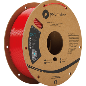 POLYMAKER B01004 - Filamento - PolyLite PLA 1,75 mm - 1 kg - rojo POLYMAKER B01004 - Filamento - PolyLite PLA 1,75 mm - 1 kg - rojo