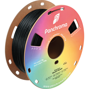 POLYMAKER CA2024 - Filamento, Panchroma PLA, Galaxy Black, 1,75 mm, 1 kg POLYMAKER CA2024 - Filamento, Panchroma PLA, Galaxy Black, 1,75 mm, 1 kg