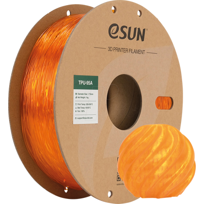 eSUN eTPU-95A 1.75mm Filamento de TPU Naranja - Impresión 3D eSUN eTPU-95A 1.75mm Filamento de TPU Naranja - Impresión 3D