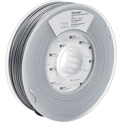 Ultimaker ABS Plateado M2560 - Filamento 3D - 2.85mm 750g Ultimaker ABS Plateado M2560 - Filamento 3D - 2.85mm 750g
