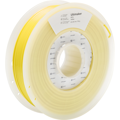 Filamento PETG Ultimaker - Resistente a productos químicos y calor - 750 g - Amarillo Filamento PETG Ultimaker - Resistente a productos químicos y calor - 750 g - Amarillo