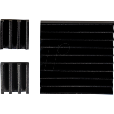 JOY-IT RPI COOL BK - Raspberry Pi - Kit de refrigeración, 3 piezas, negro JOY-IT RPI COOL BK - Raspberry Pi - Kit de refrigeración, 3 piezas, negro