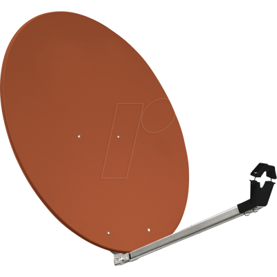 MEGASAT 0500296 - Espejo SAT, aluminio, 80 cm, rojo ladrillo MEGASAT 0500296 - Espejo SAT, aluminio, 80 cm, rojo ladrillo