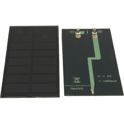 SOL-EXPERT SOLAR SM4200 - Placa solar, fundida, 4 V, 0,2 A SOL-EXPERT SOLAR SM4200 - Placa solar, fundida, 4 V, 0,2 A