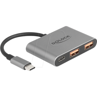 DeLock 3 Puertos USB Hub 10 Gbps - Estación de acoplamiento USB-C DeLock 3 Puertos USB Hub 10 Gbps - Estación de acoplamiento USB-C