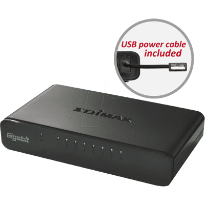 EDIMAX EDI ES-5800GV3 - Switch, 8 puertos, Gigabit Ethernet EDIMAX EDI ES-5800GV3 - Switch, 8 puertos, Gigabit Ethernet