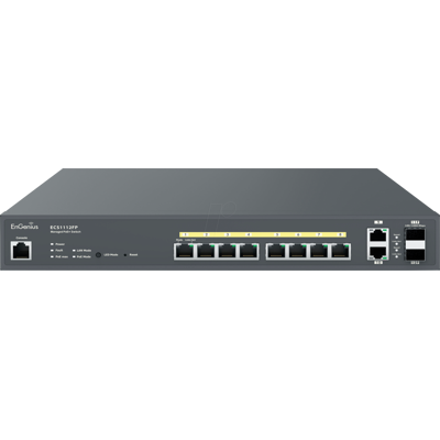 ENGENIUS EG ECS1112FP - Switch, 12 puertos, Gigabit Ethernet, PoE+, SFP ENGENIUS EG ECS1112FP - Switch, 12 puertos, Gigabit Ethernet, PoE+, SFP