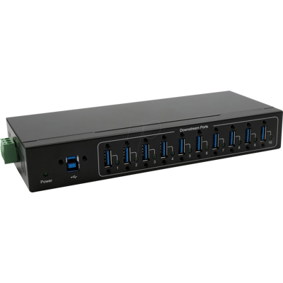 Hub USB EXSYS 10 Puertos de grado industrial - USB 3.2 Hub USB EXSYS 10 Puertos de grado industrial - USB 3.2