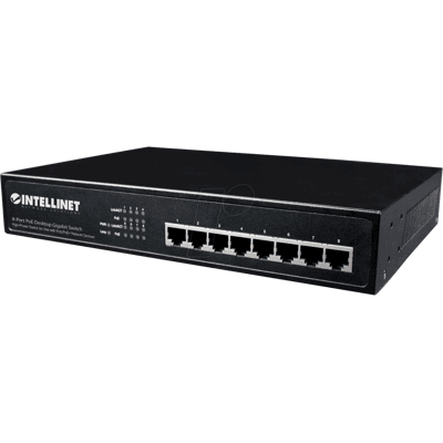 INTELLINET INT 560641 - Switch, 8 puertos, Gigabit Ethernet, PoE INTELLINET INT 560641 - Switch, 8 puertos, Gigabit Ethernet, PoE