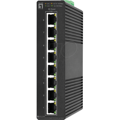 LEVELONE IG2108P - Switch, 8 puertos, Gigabit Ethernet, PoE+ LEVELONE IG2108P - Switch, 8 puertos, Gigabit Ethernet, PoE+
