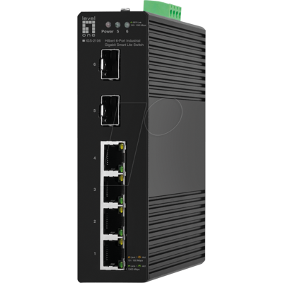 LEVELONE IGS2106 - Switch, 6 puertos, Gigabit Ethernet, SFP LEVELONE IGS2106 - Switch, 6 puertos, Gigabit Ethernet, SFP