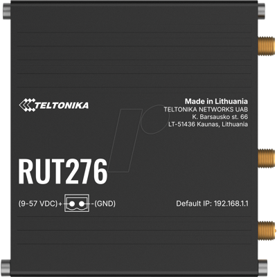 TELTONIKA RUT276 - Router 5G, WLAN, Dual SIM TELTONIKA RUT276 - Router 5G, WLAN, Dual SIM