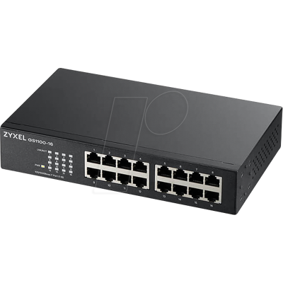 ZYXEL GS1100-164 - Switch, 16-Port, Gigabit Ethernet ZYXEL GS1100-164 - Switch, 16-Port, Gigabit Ethernet