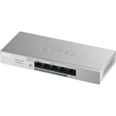 ZYXEL GS12005HP - Switch, 5 puertos, Gigabit Ethernet, PoE ZYXEL GS12005HP - Switch, 5 puertos, Gigabit Ethernet, PoE