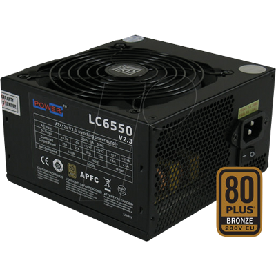 LC6550 V2.3 - LC Power LC6550 V2.3, 550 W, bronce LC6550 V2.3 - LC Power LC6550 V2.3, 550 W, bronce