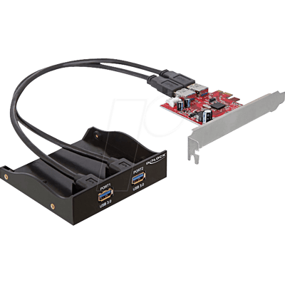 DELOCK 61775 - Delock Multipanel 3 2xUSB3.0 negro, PCIe DELOCK 61775 - Delock Multipanel 3 2xUSB3.0 negro, PCIe